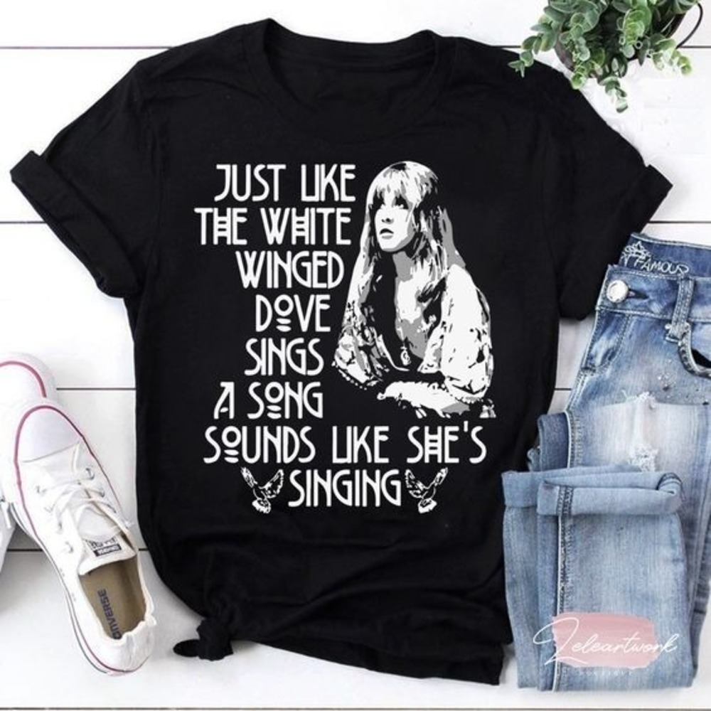 Just Like The White Winged Stevie Nicks Trending T-Shirt, Stevie Nicks Shirt
